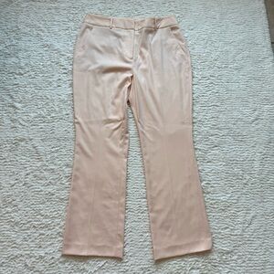Alex Marie Women's Wide Leg High Rise Pants Size 14 Blush Pink Career Office